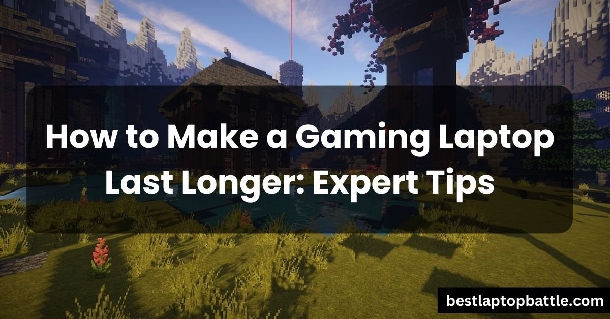 How to Make a Gaming Laptop Last Longer